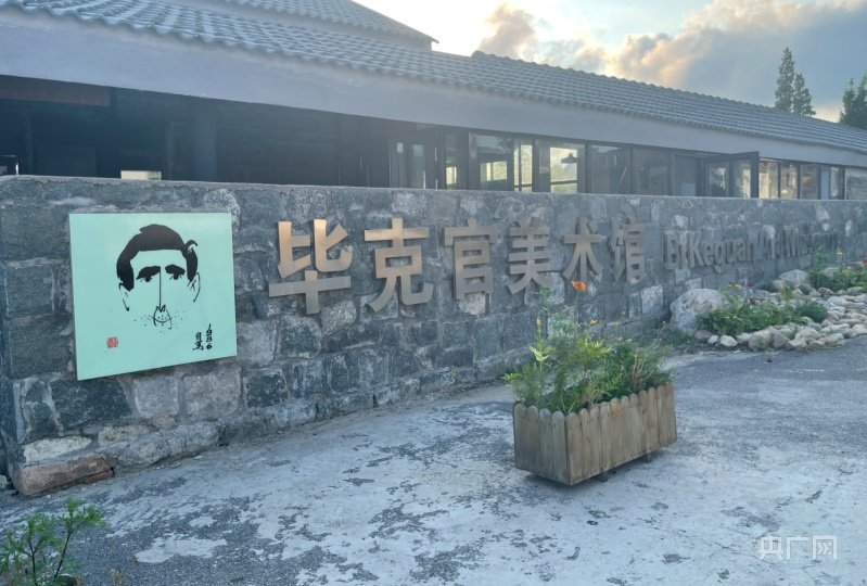 瓦屋庄村的毕克官美术馆（央广网记者 黄玉玲 摄）